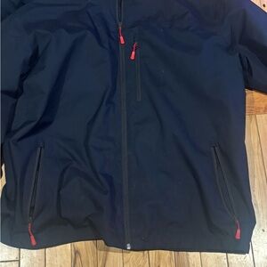 Helly Hansen Dark Blue Jacket with Red Zippers